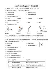 2019年江苏省盐城市中考化学真题（word版，含解析）