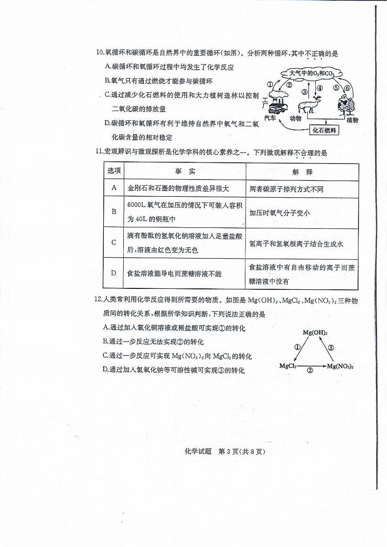 山东省东营市2020年中考化学试题（扫描版）【含答案】03