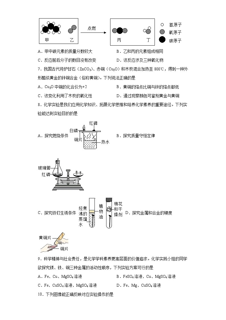 山西省运城市盐湖区2021-2022学年九年级上学期期末检测化学试题（word版 含答案）第2页