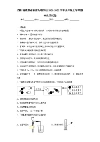 四川省成都市新津为明学校2021-2022学年九年级上学期期中化学试题（word版 含答案）