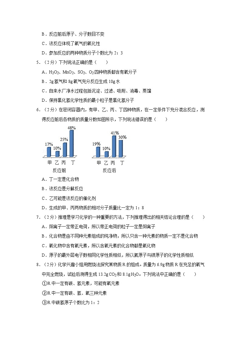 四川省凉山州2021-2022学年九年级上学期期末化学试卷（word版 含答案）第2页