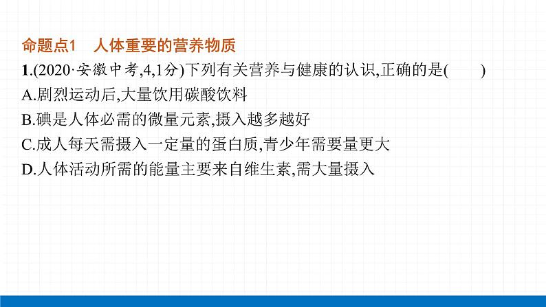 2022届初中化学一轮复习 第十二单元　化学与生活 课件第4页