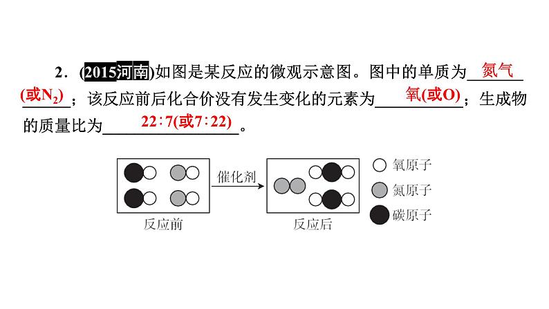 2022中考化学（人教版）单元复习  第1部分 第5单元 中招对点练3课件PPT第7页