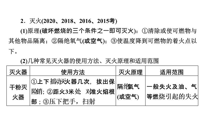 2022中考化学（人教版）单元复习  第1部分 第7单元 基础过关课件PPT第7页