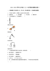 湖北省十堰市竹溪县2021-2022学年九年级上学期期末化学模拟试题一（word版 含答案）