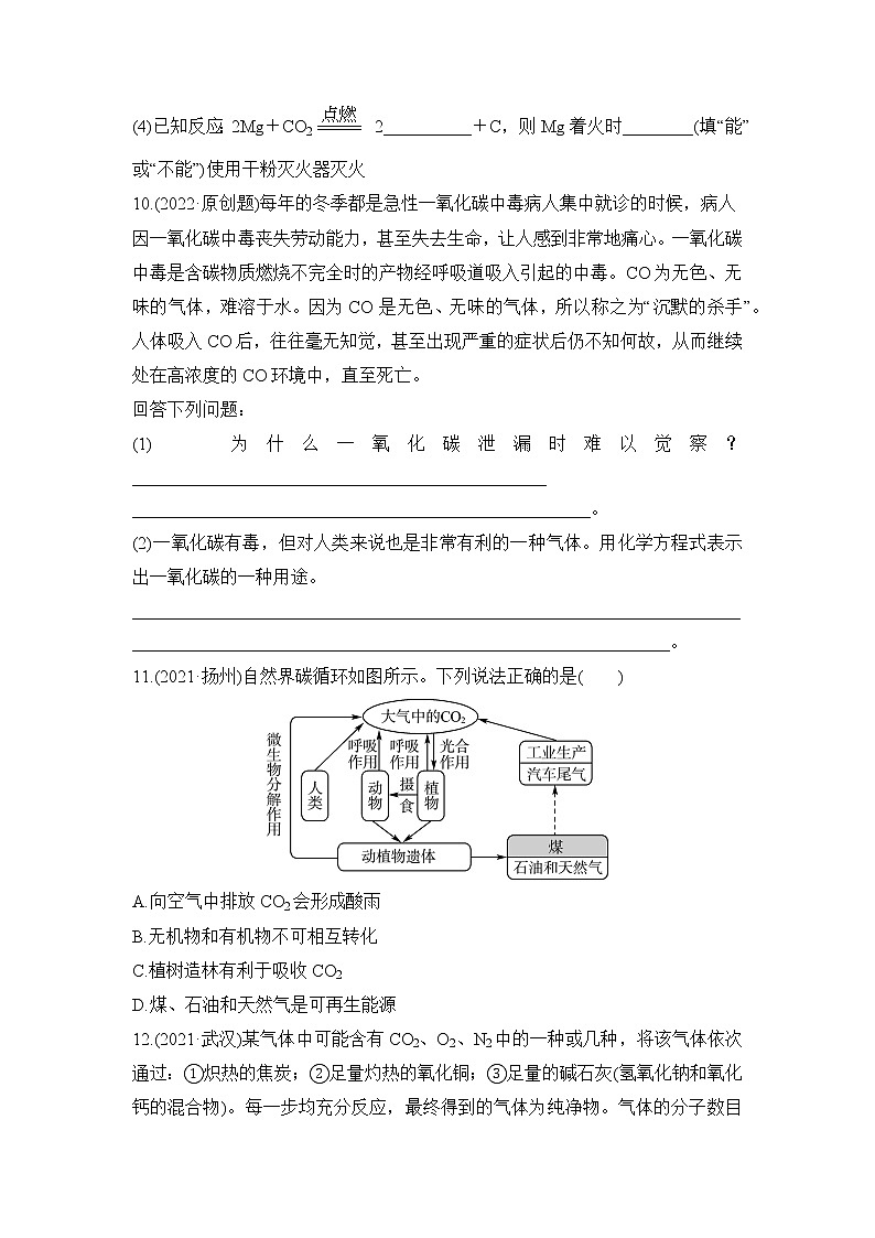 2022年中考化学一轮复习 碳和碳的氧化物第3页