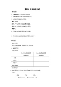 初中化学人教版九年级下册课题1 常见的酸和碱导学案