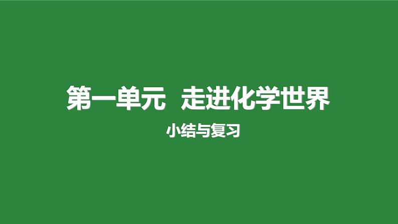 九年级化学第一单元复习课件ppt01