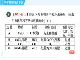 人教版九年级下册化学 中考高频考点专训 专训5 物质的分离与提纯 习题课件