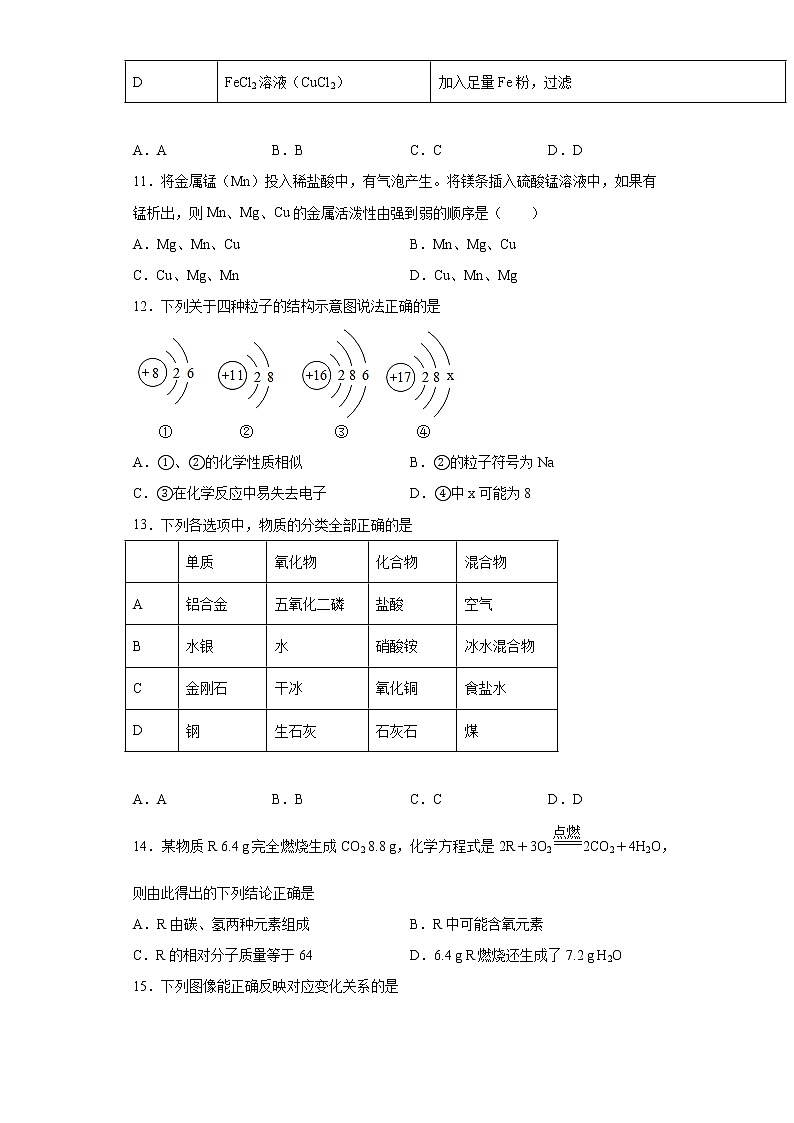 广东省揭阳市揭东区2021-2022学年九年级上学期期末化学试题（word版 含答案）03