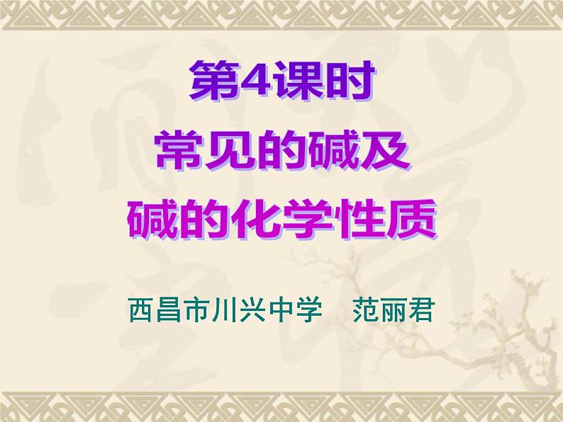 化学人教版 九年级下册  10.1.4   常见的酸和碱 几种常见的碱  碱的化学性质课件02