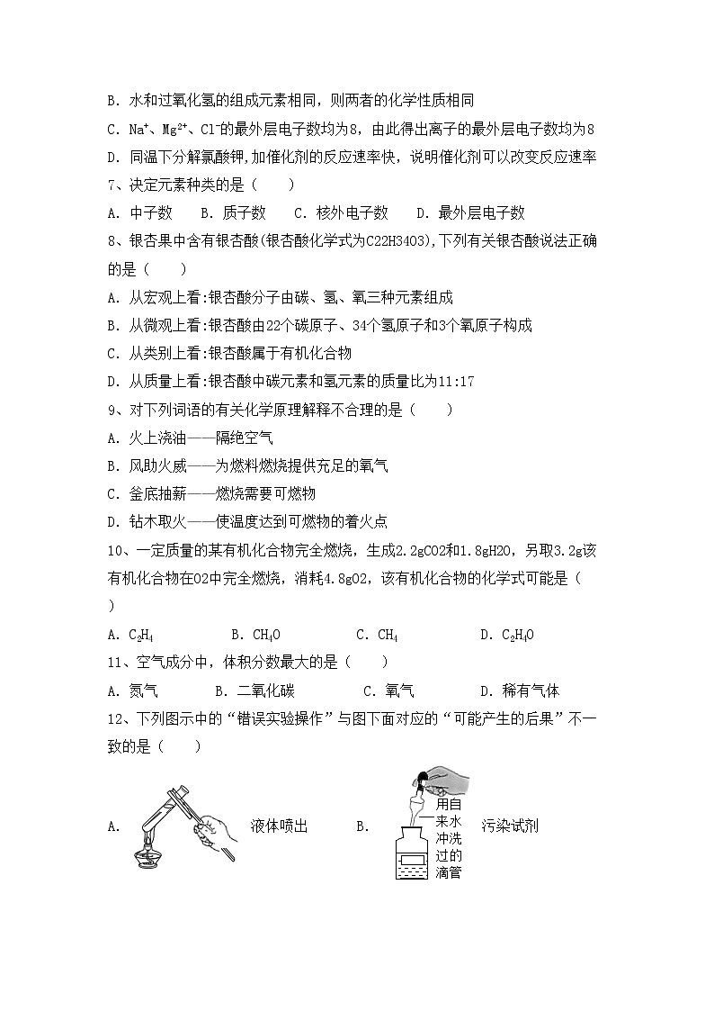 部编人教版八年级化学(上册)期中精编试卷及答案第2页