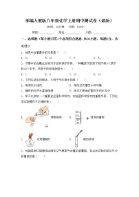 部编人教版八年级化学上册期中测试卷（最新）