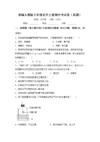 部编人教版八年级化学上册期中考试卷（真题）