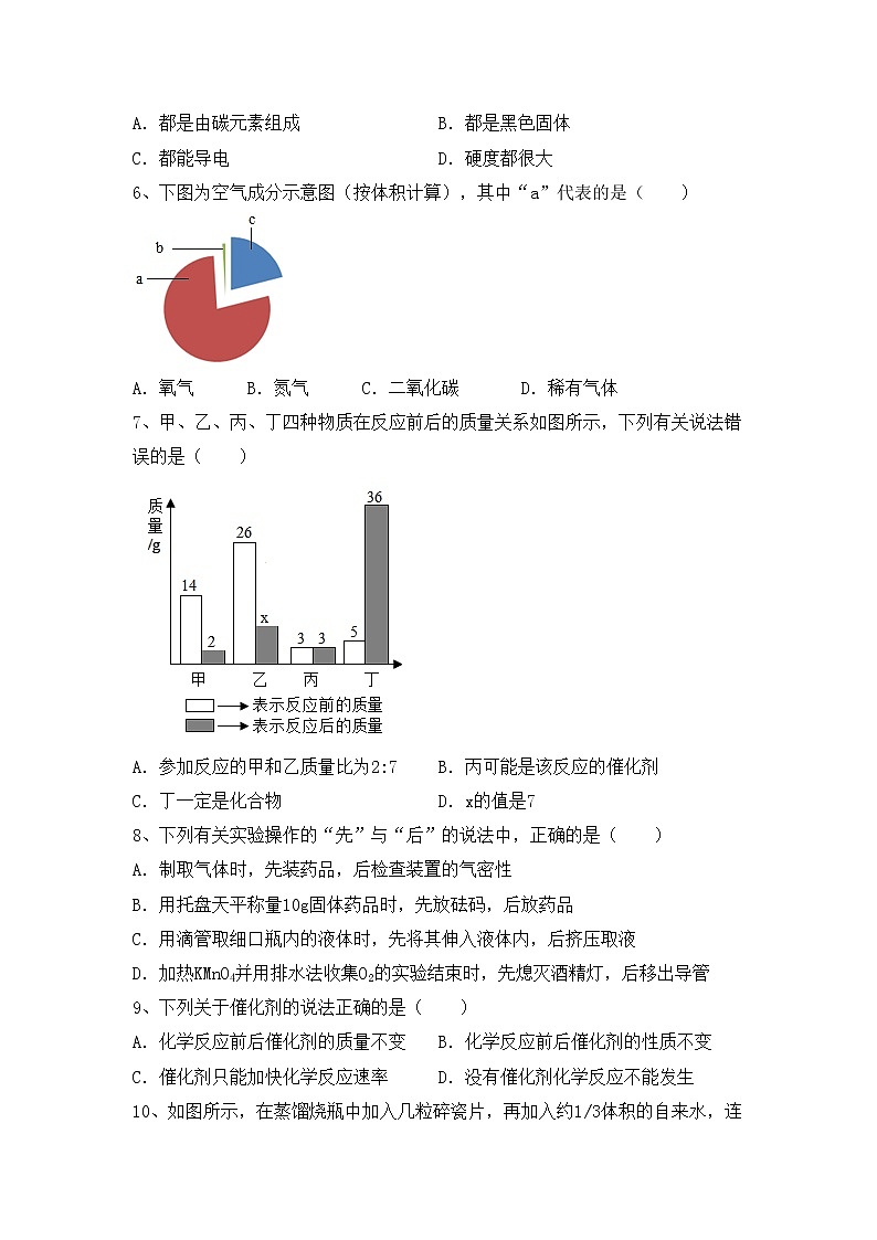 部编人教版八年级化学上册期中试卷（完整）02
