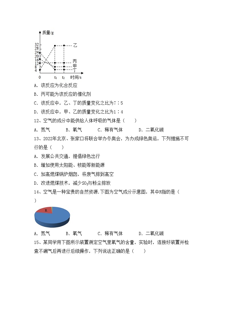 部编人教版八年级化学上册期中试卷（免费）第3页