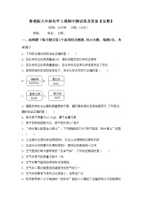 鲁教版八年级化学上册期中测试卷及答案【完整】