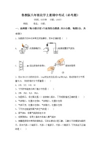 鲁教版八年级化学上册期中考试（必考题）