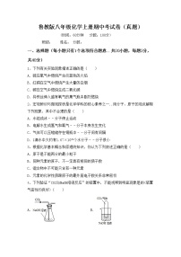 鲁教版八年级化学上册期中考试卷（真题）