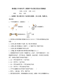 鲁教版八年级化学上册期中考试卷及答案【精编】