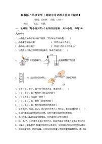 鲁教版八年级化学上册期中考试题及答案【精选】