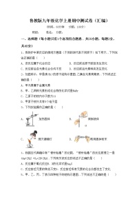 鲁教版九年级化学上册期中测试卷（汇编）