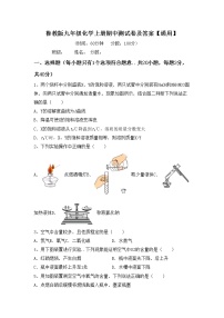 鲁教版九年级化学上册期中测试卷及答案【通用】