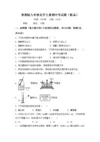 鲁教版九年级化学上册期中考试题（精品）