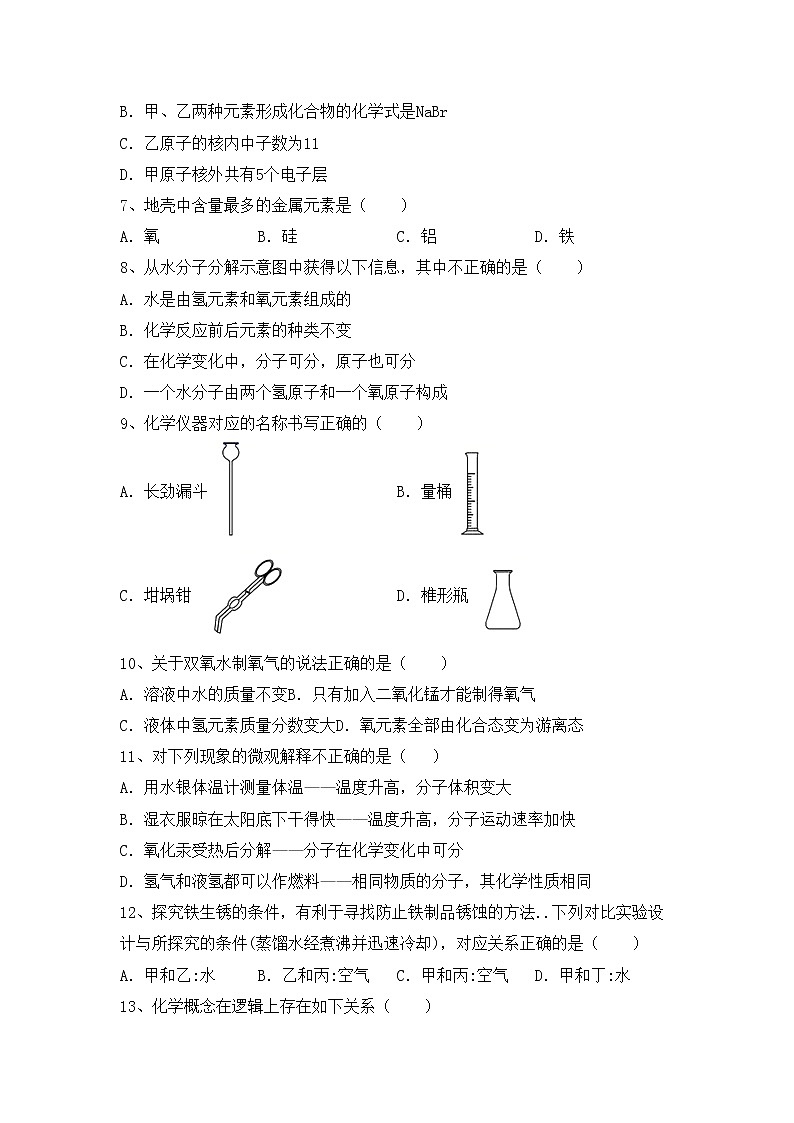 鲁教版九年级化学上册期中试卷（精品）第2页