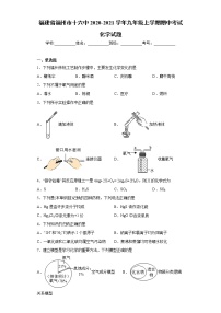 2020-2021学年福建省福州市十六中九年级上学期期中考试化学试题（含答案与解析）