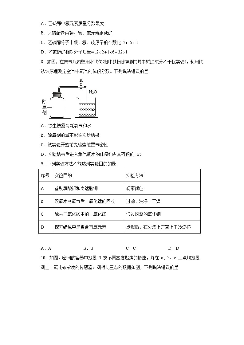 2020-2021学年福建省宁德市九年级上学期期末化学试题（含答案与解析）第2页