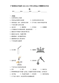 2020-2021学年广西贺州市平桂区九年级上学期期中化学试题（含答案与解析）