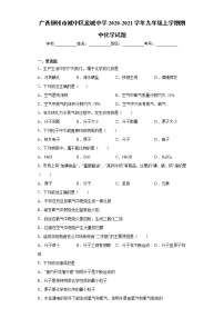 2020-2021学年广西柳州市城中区龙城中学九年级上学期期中化学试题（含答案与解析）