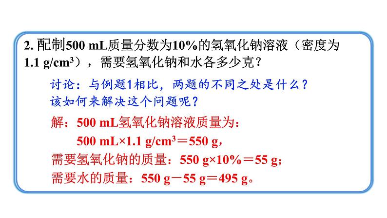 人教版九年级化学下册 9.3.2溶质质量分数的综合计算 课件第5页