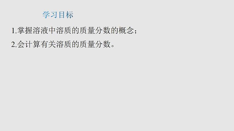 课题9.3.1溶质质量分数（课件）-2021-2022学年九年级化学下册（人教版）第3页