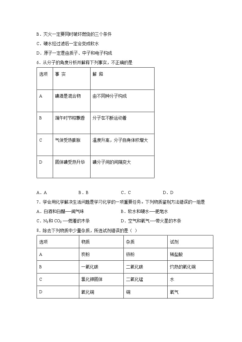 辽宁省朝阳市朝阳县2021-2022学年九年级上学期期末化学试题（word版 含答案）02