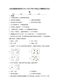 山东省淄博市周村区2021-2022学年八年级上学期期末化学试题（word版 含答案）