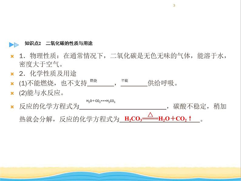 遵义专用中考化学一轮复习第2章身边的化学物质课时2奇妙的二氧化碳课件第3页