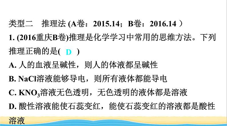 中考化学二轮复习一化学思想方法课件第6页