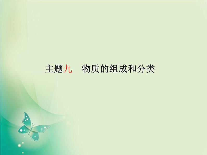 河北专版中考化学总复习第一部分系统复习成绩基石模块二物质构成的奥秘主题九物质的组成和分类课件新人教版第2页