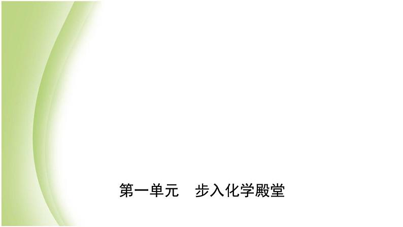 山东省滨州市中考化学一轮复习第一单元走进化学殿堂课件第1页