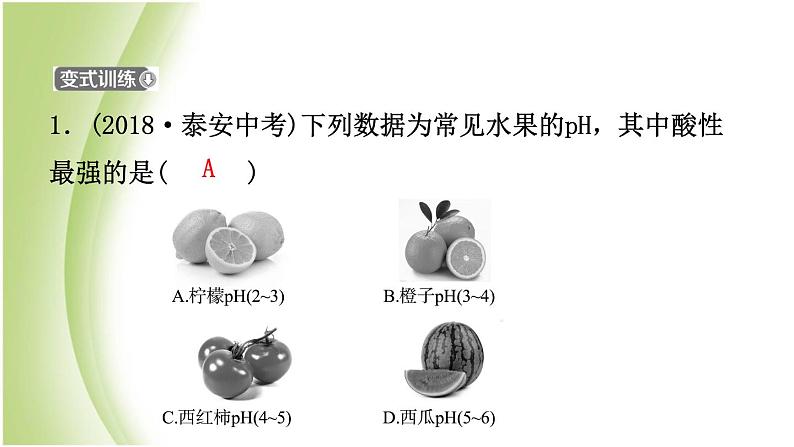 山东省滨州市中考化学一轮复习第七单元常见的酸和碱第2课时溶液的酸碱性　酸碱中和反应课件04