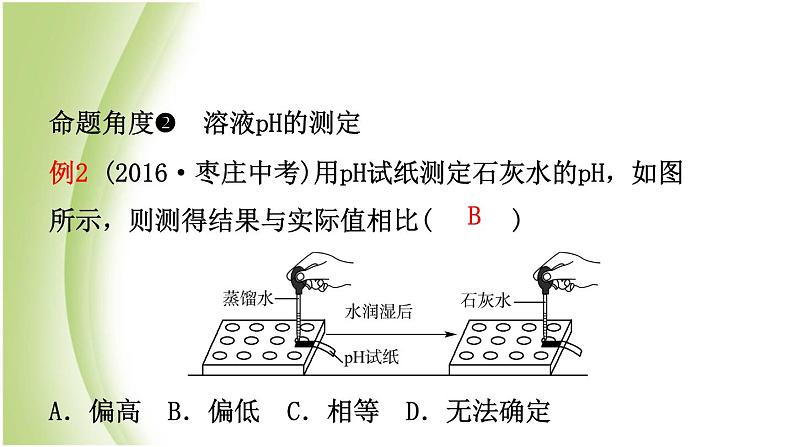 山东省滨州市中考化学一轮复习第七单元常见的酸和碱第2课时溶液的酸碱性　酸碱中和反应课件06