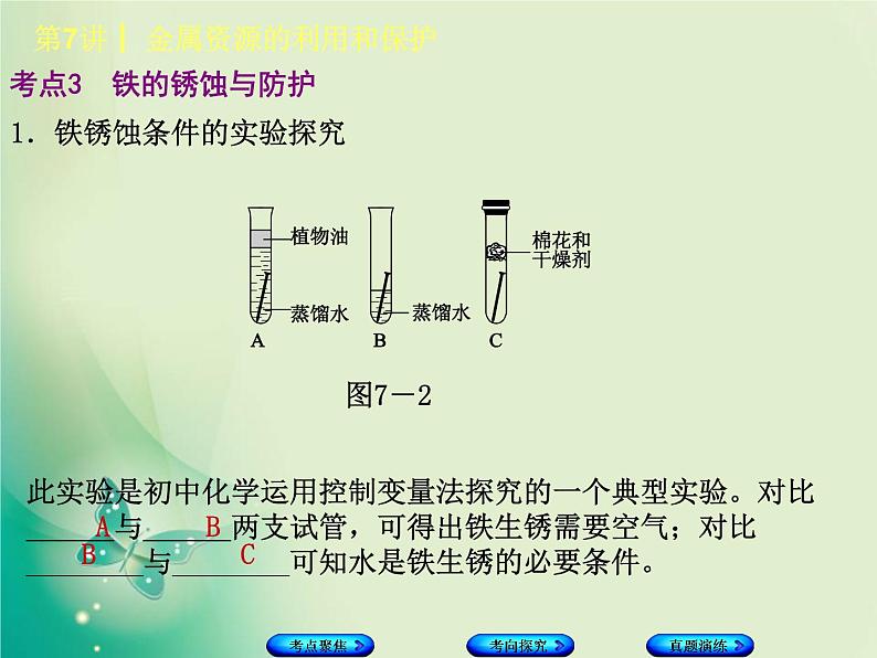 河北专版中考化学复习第7课时金属资源的利用和保护课件第7页