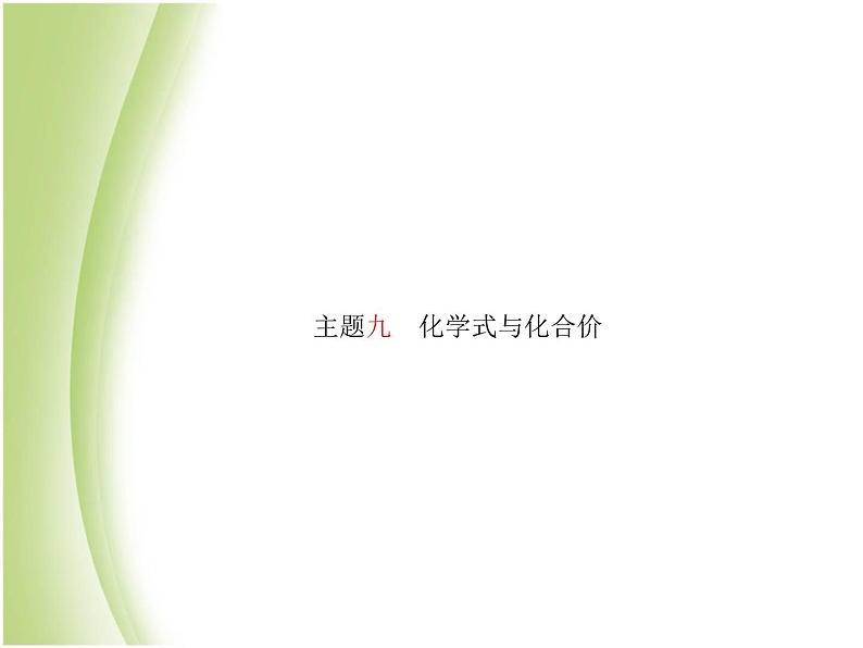 青岛专版中考化学总复习第一部分主题九化学式与化合价课件鲁教版第2页