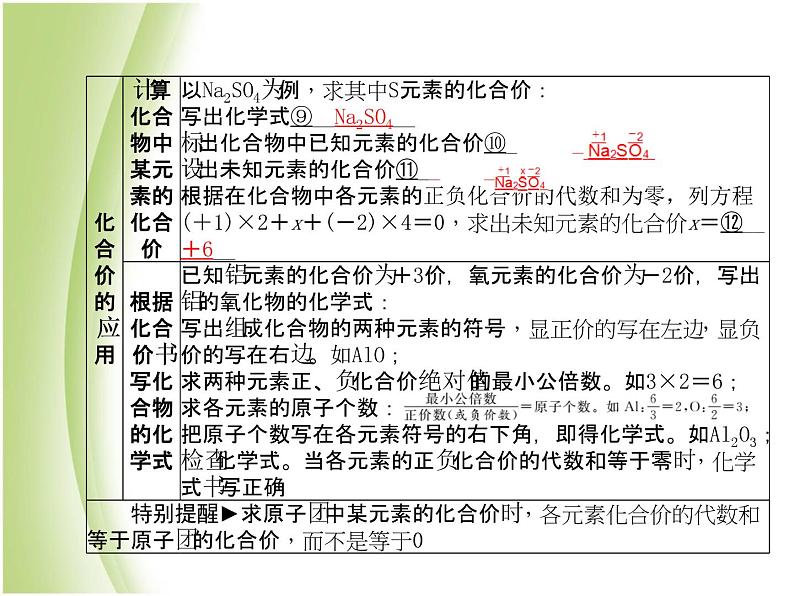 青岛专版中考化学总复习第一部分主题九化学式与化合价课件鲁教版第7页