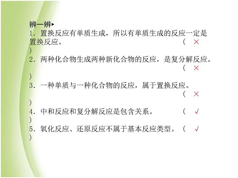 青岛专版中考化学总复习第一部分主题十二化学反应的基本类型及有关化学方程式的计算课件鲁教版第4页
