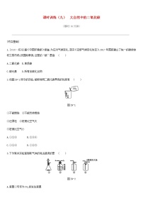 中考化学一轮复习第六单元燃烧与燃料课时训练09大自然中的二氧化碳练习鲁教版