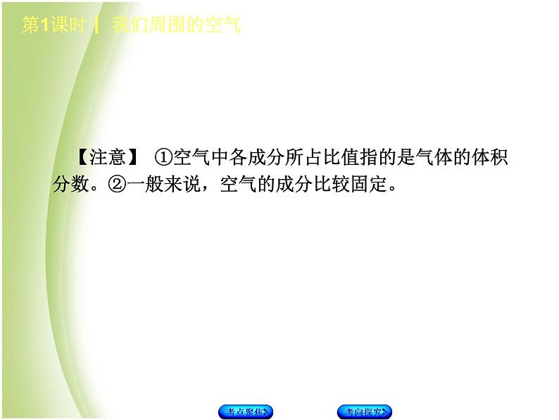 湖南省中考化学复习专题一身边的化学物质第1课时我们周围的空气课件第3页