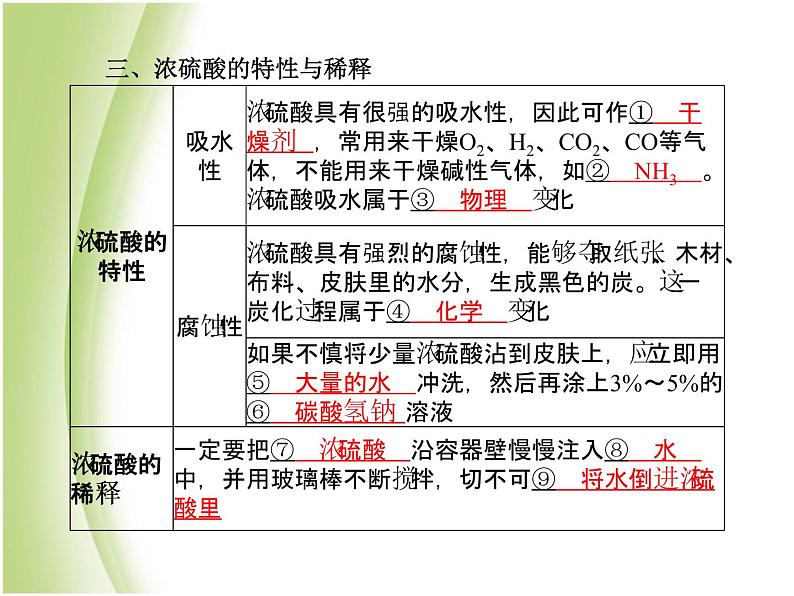 泰安专版中考化学总复习第一部分第9讲常见的酸和碱第1课时酸和碱的性质课件第7页